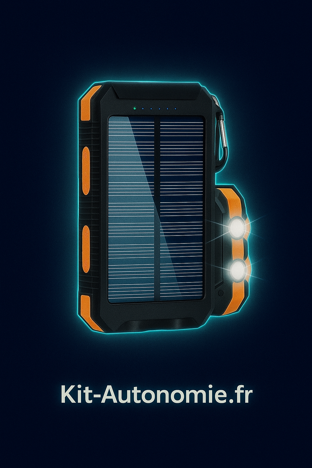 Batterie Solaire Ultra-Endurance: LED & Boussole